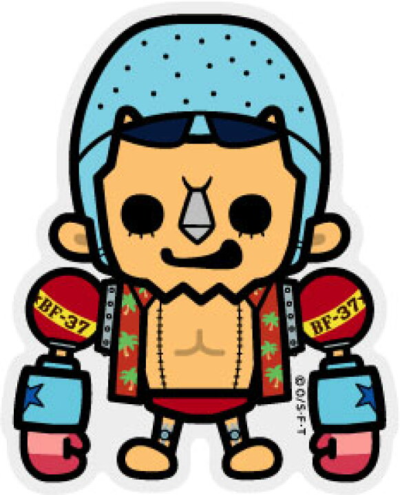 楽天市場 ワンピース パンソンワークス コラボステッカー フランキー 2 Sサイズ Ops19 One Piece ステッカー グッズ ゼネラルステッカー