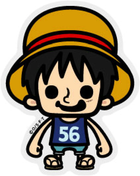 楽天市場 One Piece ワンピース パンソンワークスコラボステッカー Lcs467 ルフィ幼少期 Mサイズ ワンピース公式グッズ ゼネラルステッカー