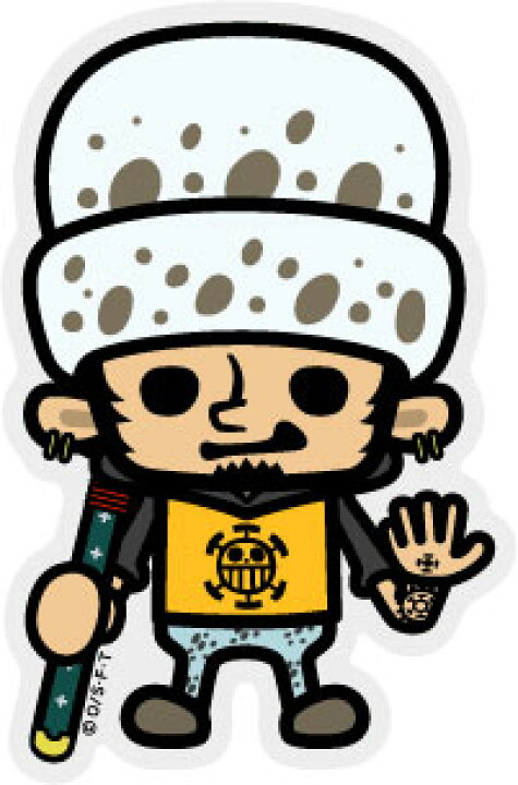 楽天市場 ワンピース パンソンワークス コラボステッカー トラファルガー ロー Sサイズ Ops26 One Piece ステッカー グッズ ゼネラルステッカー