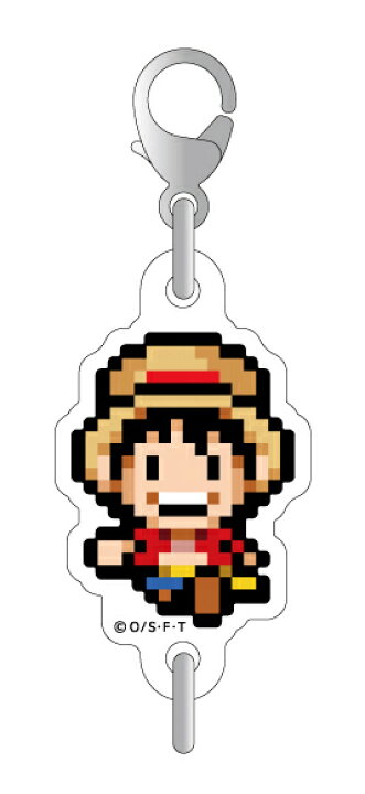 楽天市場 ピクセルワンピース つながるアクリルチャーム ルフィ Opk001 One Piece ドット絵 グッズ キーホルダー ゼネラルステッカー