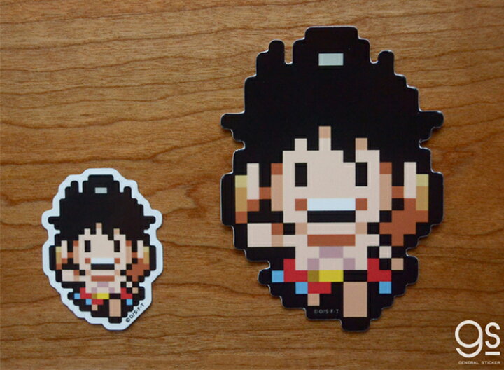 楽天市場 Part 1 全40種 ピクセルワンピース ミニサイズ One Piece ドット絵 アニメ キャラクターステッカー Opxs1 Gs 公式グッズ ゼネラルステッカー