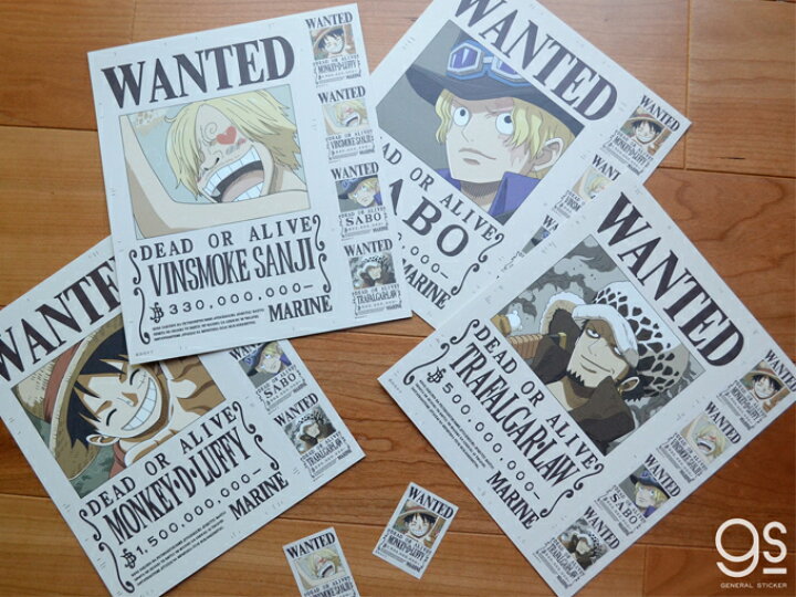 楽天市場 ワンピース 手配書 ロー ビックウォールステッカー One Piece マンガ アニメ キャラクターステッカー インテリア デコレーション Lcs1197 Gs 公式グッズ ゼネラルステッカー