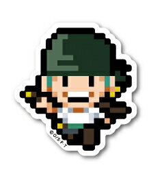 楽天市場 ピクセルワンピース ステッカー ゾロ ミニサイズ Opx002s One Piece ドット絵 グッズ ゼネラルステッカー