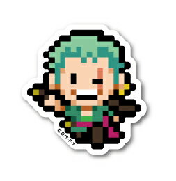 楽天市場 ピクセルワンピース ステッカー ゾロ 新世界ver ミニサイズ Opx011s One Piece ドット絵 グッズ ゼネラルステッカー