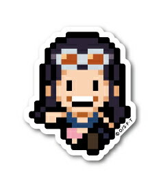 楽天市場 ピクセルワンピース ステッカー ロビン 新世界ver ミニサイズ Opx016s One Piece ドット絵 グッズ ゼネラルステッカー
