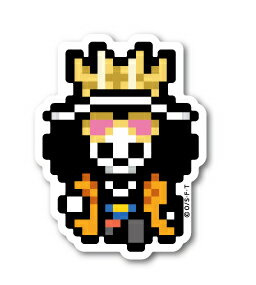 楽天市場 ピクセルワンピース ステッカー ブルック 新世界ver ミニサイズ Opx018s One Piece ドット絵 グッズ ゼネラルステッカー