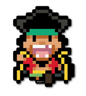 楽天市場 ピクセルワンピース ステッカー 黒ひげ ノーマルサイズ Opx022 One Piece ドット絵 グッズ ゼネラルステッカー