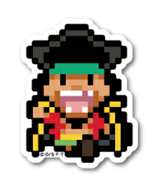 楽天市場 ピクセルワンピース ステッカー 黒ひげ ミニサイズ Opx022s One Piece ドット絵 グッズ ゼネラルステッカー