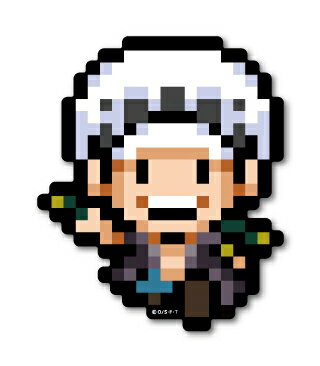 楽天市場 ピクセルワンピース ステッカー ロー ノーマルサイズ Opx024 One Piece ドット絵 グッズ ゼネラルステッカー