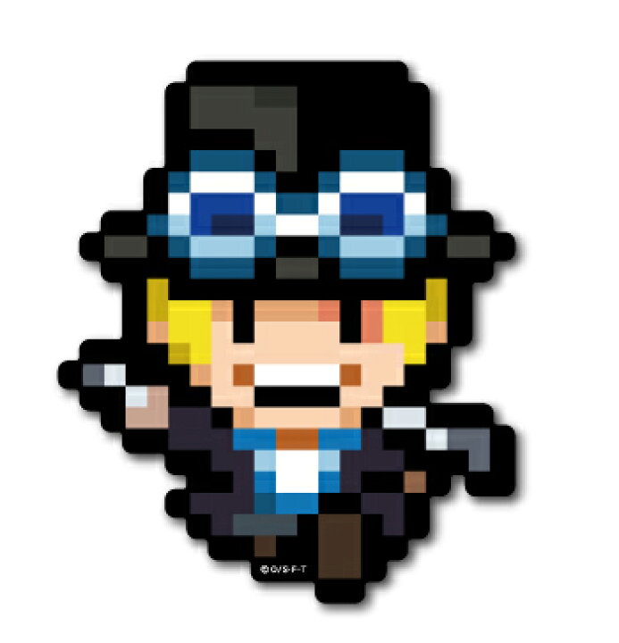 楽天市場 ピクセルワンピース ステッカー サボ ノーマルサイズ Opx027 One Piece ドット絵 グッズ ゼネラルステッカー