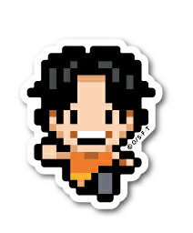 楽天市場 ピクセルワンピース ステッカー エース 幼少期 ミニサイズ Opx029s One Piece ドット絵 グッズ ゼネラルステッカー