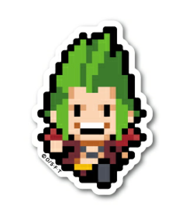 楽天市場 ピクセルワンピース ステッカー バルトロメオ ミニサイズ Opx031s One Piece ドット絵 グッズ ゼネラルステッカー