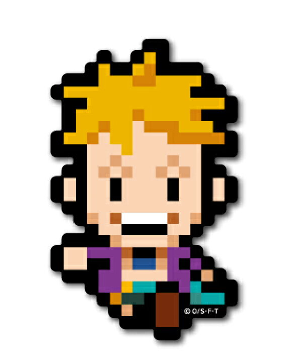 楽天市場 ピクセルワンピース ステッカー マルコ ノーマルサイズ Opx032 One Piece ドット絵 グッズ ゼネラルステッカー