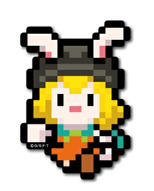 楽天市場 ピクセルワンピース ステッカー キャロット ノーマルサイズ Opx035 One Piece ドット絵 グッズ ゼネラルステッカー