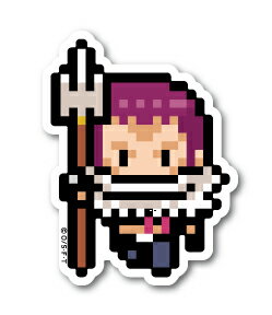 楽天市場 ピクセルワンピース ステッカー カタクリ ミニサイズ Opx039s One Piece ドット絵 グッズ ゼネラルステッカー
