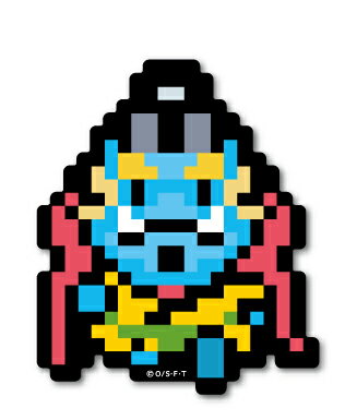 楽天市場 ピクセルワンピース ステッカー ジンベエ ノーマルサイズ Opx040 One Piece ドット絵 グッズ ゼネラルステッカー
