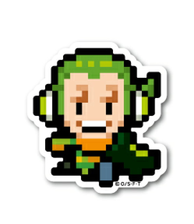 楽天市場 ピクセルワンピース ステッカー ヨンジ ミニサイズ Opx045s One Piece ドット絵 グッズ ゼネラルステッカー