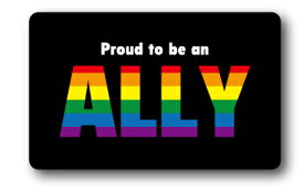 レインボー ステッカー プラウド トゥー ビー アライ Proud to be an ALLY RB002 LGBT ジェンダーシリーズ フラッグ 応援 意思表示 グッズ