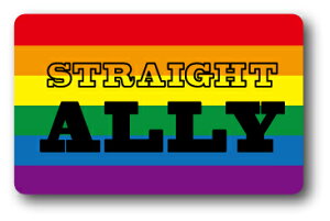 ���C���{�[ �X�e�b�J�[ �X�g���[�g�A���C STRAIGHT ALLY RB003 LGBT �W�F���_�[�V���[�Y �t���b�O ���� �ӎv�\�� �O�b�Y