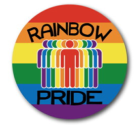 レインボー ステッカー レインボープライド ヒューマン RAINBOW PRIDE HUMAN RB007 LGBT ジェンダーシリーズ フラッグ 応援 意思表示 グッズ