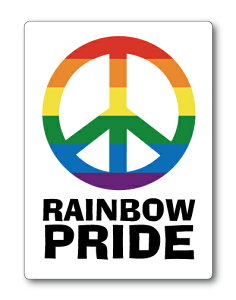 ���C���{�[ �X�e�b�J�[ ���C���{�[�v���C�h �s�[�X RAINBOW PRIDE PEACE RB008 LGBT �W�F���_�[�V���[�Y �t���b�O ���� �ӎv�\�� �O�b�Y