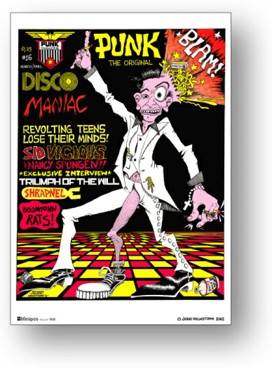 楽天市場 ミニポス B5サイズミニポスター Pos068 Punk Disco ロックシリーズ ゼネラルステッカー