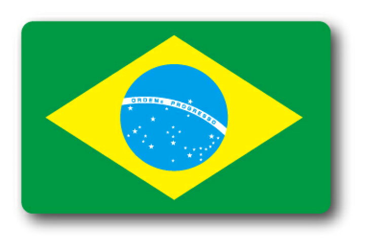 タイムセール ステッカー ブラジル Brazil 国旗 Daher Com Ve