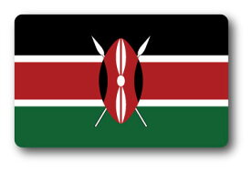 SK255 国旗ステッカー ケニア KENYA 100円国旗 フラッグ 旅行 スーツケース 車 PC スマホ