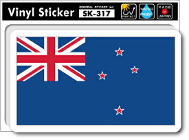 SK317 国旗ステッカー ニュージーランド NEW ZEALAND 国旗 フラッグ 旅行 スーツケース 車 PC グッズ