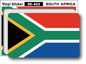 SK453 国旗ステッカー 南アフリカ SOUTH AFRICA 100円国旗 旅行 フラッグ 目印 スーツケース 車 PC スマホ