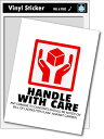 SK062 HANDLE WITH CARE ステッカー スーツケース 機材 荷物 引っ越し 便利 グッズ
