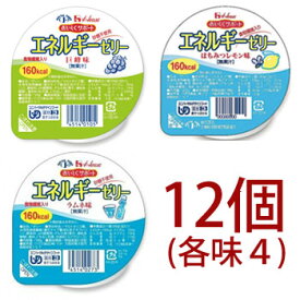 [バラエティ] ハウス　エネルギーゼリー　12個（3種各味4）巨峰　はちみつレモン　ラムネ　砂糖不使用　区分3