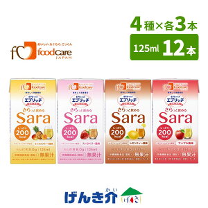 Gvb`hN Sara T Zbg4 e3{ 񂫉IWi h{⋋Hi Abv ~bNXt[cXgx[ eB[ (1{125ml×12{) t[