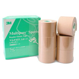 3M マルチポア スポーツ レギュラー伸縮固定テープ（2743-50）　50mm×5m 6巻