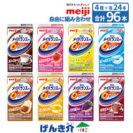 【選べる4つの味 4ケース 各24本入】96本明治 メイバランスミニ 紙パックお好きな味を4つ選べる 96本自由…