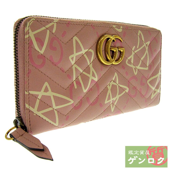 楽天市場】【中古】 グッチ GGマーモント ゴースト ラウンドファスナー 