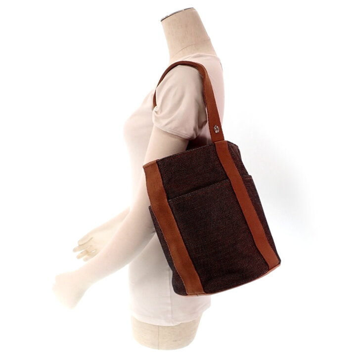 楽天市場】【中古】エルメス サクソーMM ハンドバッグ キャンバス  