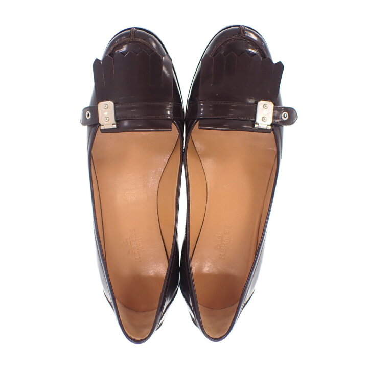 楽天市場】【中古】 エルメス パンプス ヒール 34 1/2 約22.0 レザー 