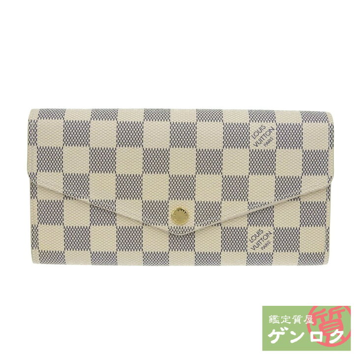 楽天市場】【中古】 ルイヴィトン ダミエ アズール 二つ折り 