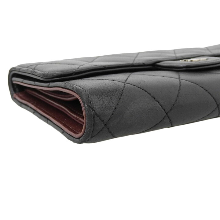 楽天市場】【中古】 シャネル マトラッセ 三つ折り ウォレット 長財布  