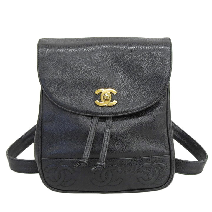 楽天市場】【中古】CHANEL シャネル トリプルココ リュック デイパック 