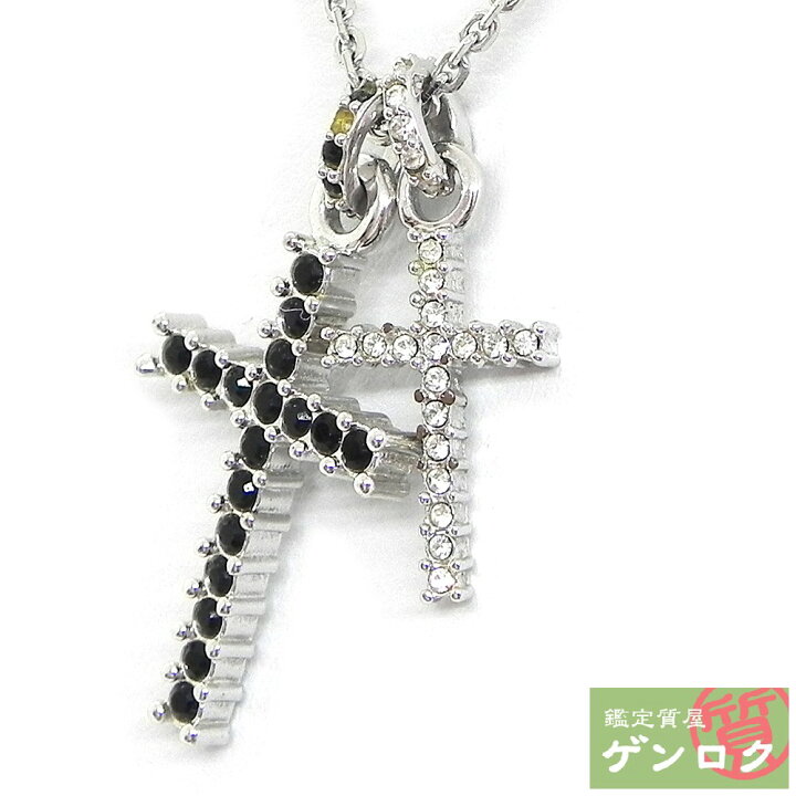 楽天市場】【中古】スワロフスキー クロスデザイン ネックレス 