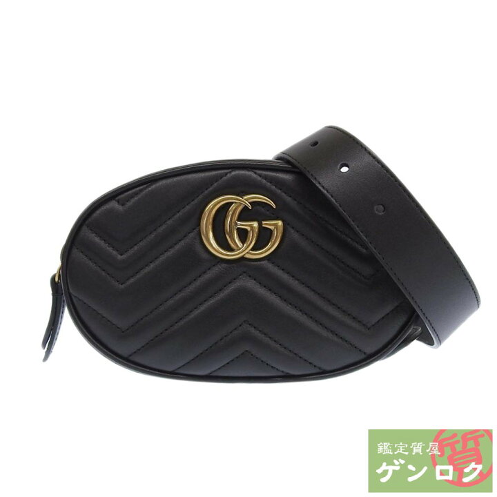 楽天市場】【中古】GUCCI グッチ GGマーモント ウエストバッグ レザー 