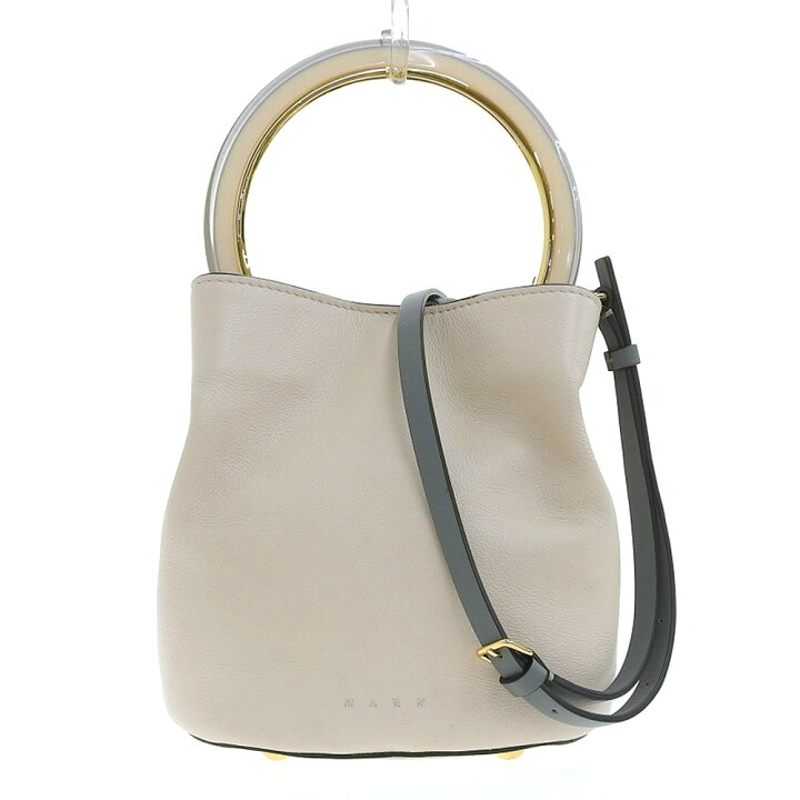 楽天市場】【中古】MARNI マルニ パニエバッグ ショルダーバッグ 