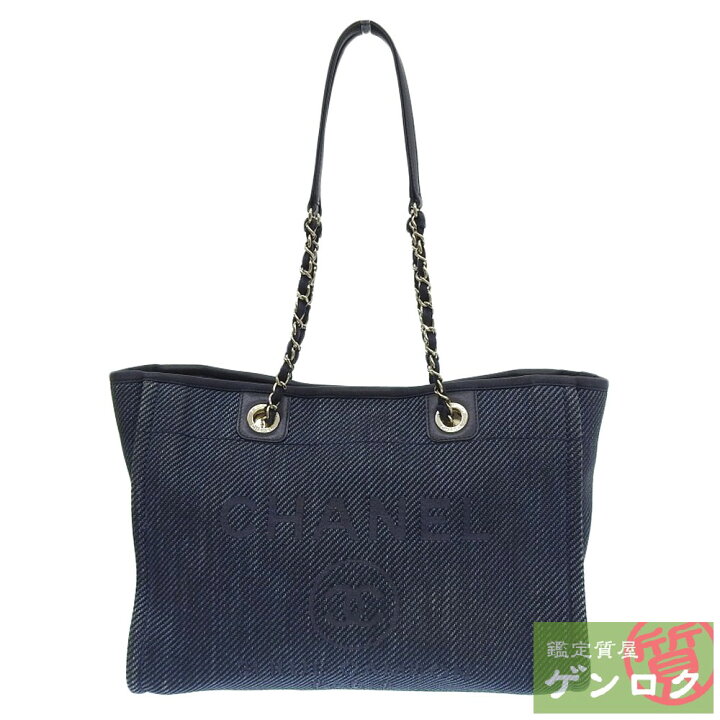 楽天市場】【中古】CHANEL シャネル ドーヴィル トートバッグ  