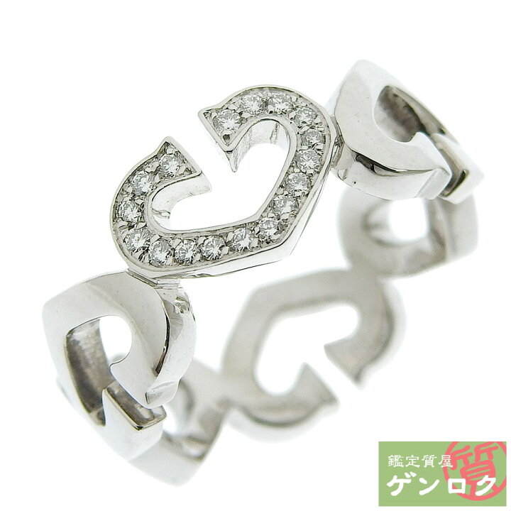 楽天市場】【中古】CARTIER カルティエ Cハート リング 指輪 750 K18WG 