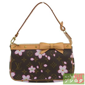 【中古】LOUIS VUITTON ルイ・ヴィトン モノグラム チェリーブロッサム アクセソワール 村上隆 ポーチ ショルダーバッグ M92006 レディース【質屋】【代引き手数料無料】