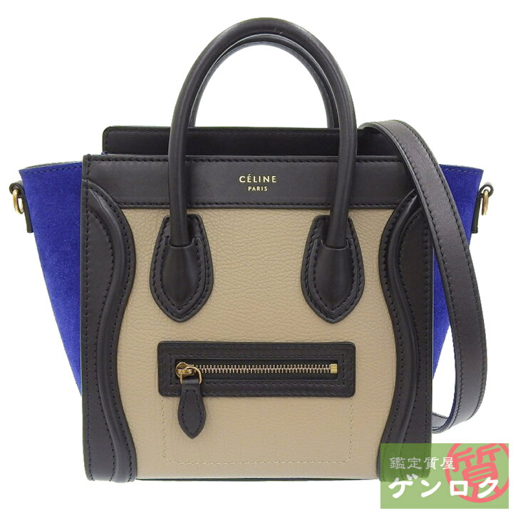 楽天市場】【中古】CELINE セリーヌ ラゲージ ナノショッパー 2WAY 