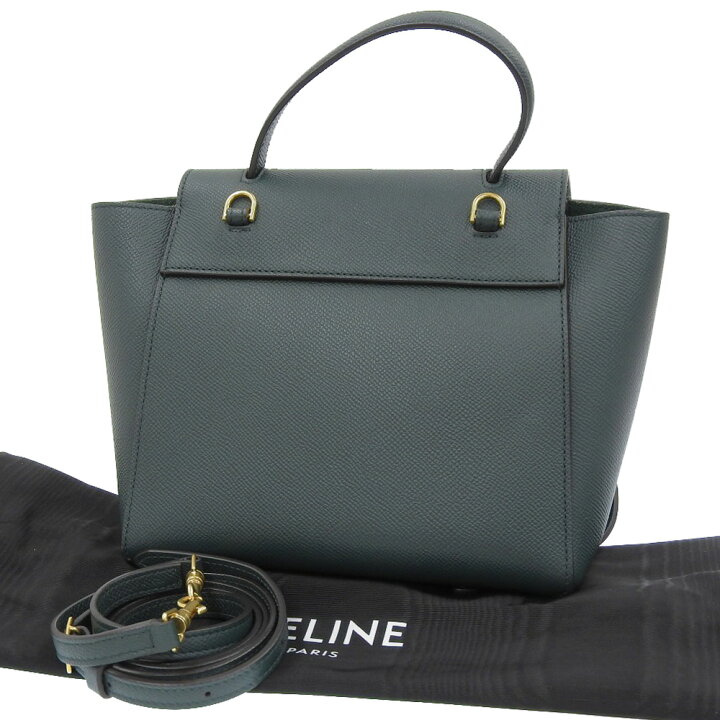 楽天市場】【中古】CELINE セリーヌ ベルトバック 2WAY ハンドバッグ 