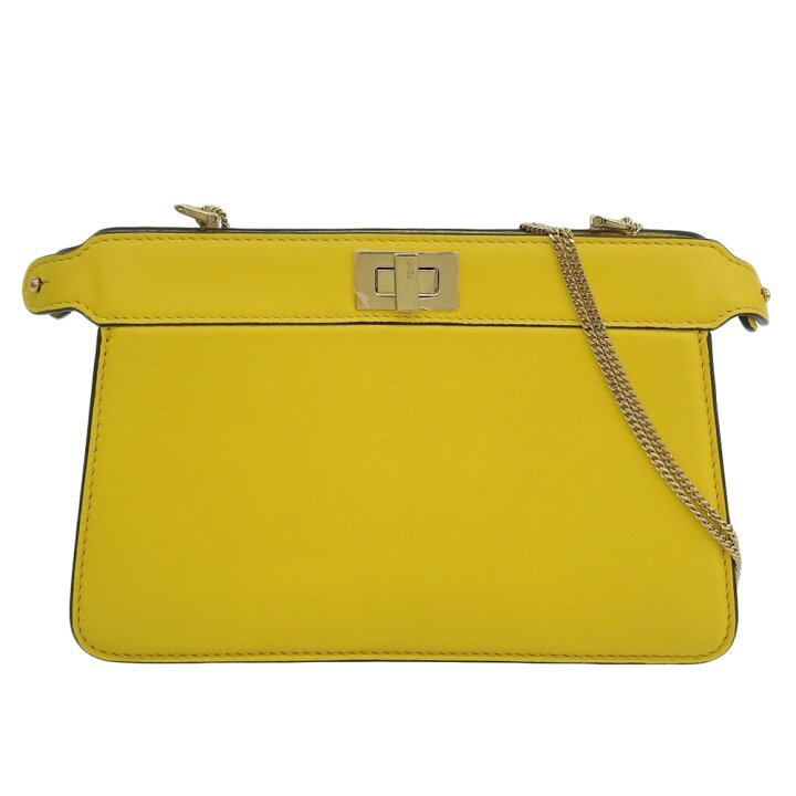 楽天市場】【中古】FENDI フェンディ ピーカブー チェーンショルダー 